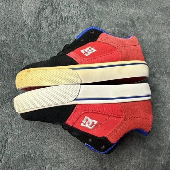 DC Cole Pro Black Red Leather Suede Skate SHOES Kids Toddler Size 6 Snea… - Picture 7 of 16